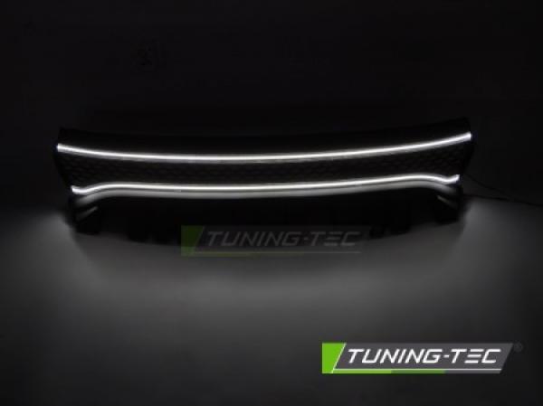 "Sign-Line+" Upgrade Design Sportgrill / Kühlergrill / Wabengitter für Dodge Charger 14-23 schwarz matt mit LED Positionslicht-Leiste
