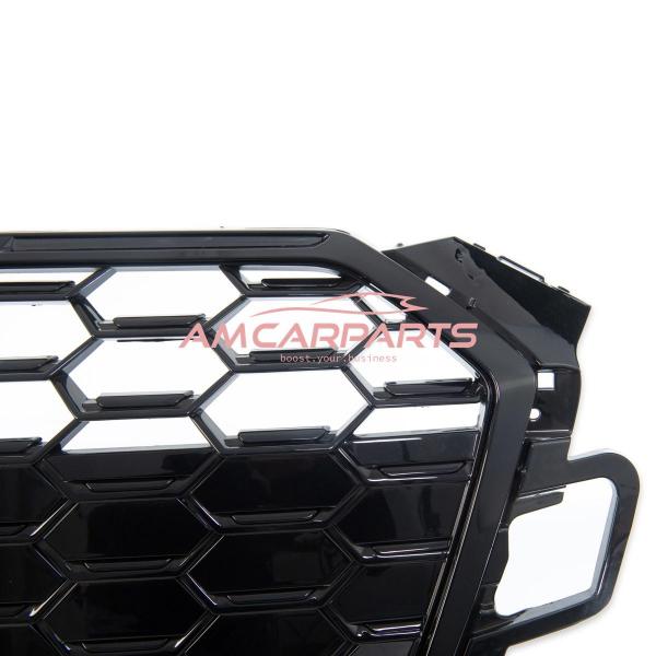 Upgrade Sportgrill / Kühlergrill für Audi A5 F5 Facelift 20-24 Hochglanz Schwarz in Wabendesign