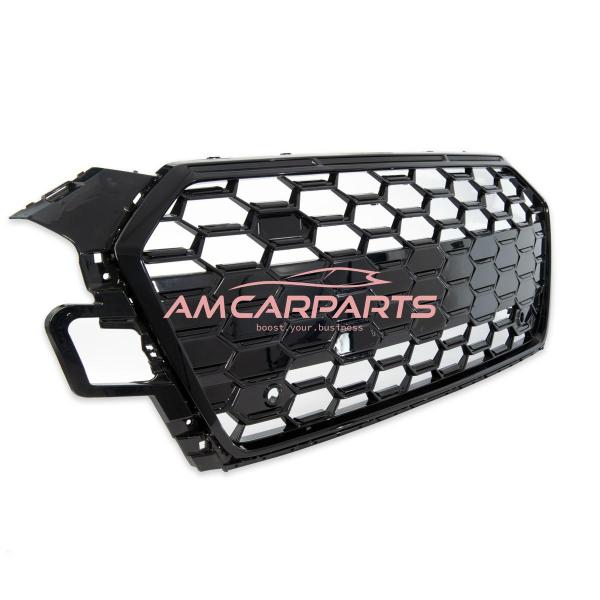 Upgrade Sportgrill / Kühlergrill für Audi A5 F5 Facelift 20-24 Hochglanz Schwarz in Wabendesign