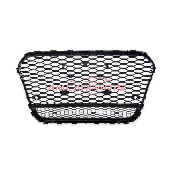 Upgrade "Plus" Sportgrill / Kühlergrill für Audi A6 C7 4G Facelift 15-18 Hochglanz Schwarz in Wabendesign