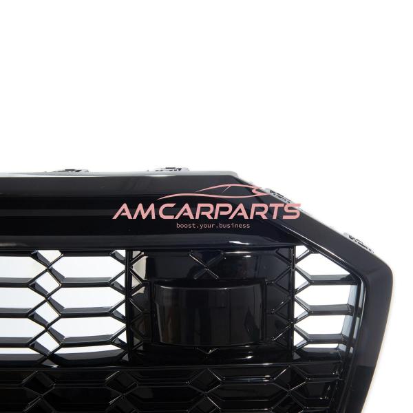 Upgrade Sportgrill / Kühlergrill für Audi A6 C8 4A 18-24 Hochglanz Schwarz in Wabendesign