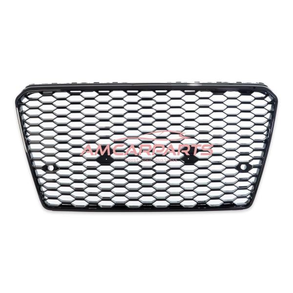 Upgrade Sportgrill / Kühlergrill für Audi A7 4G 10-14 Hochglanz Schwarz in Wabendesign