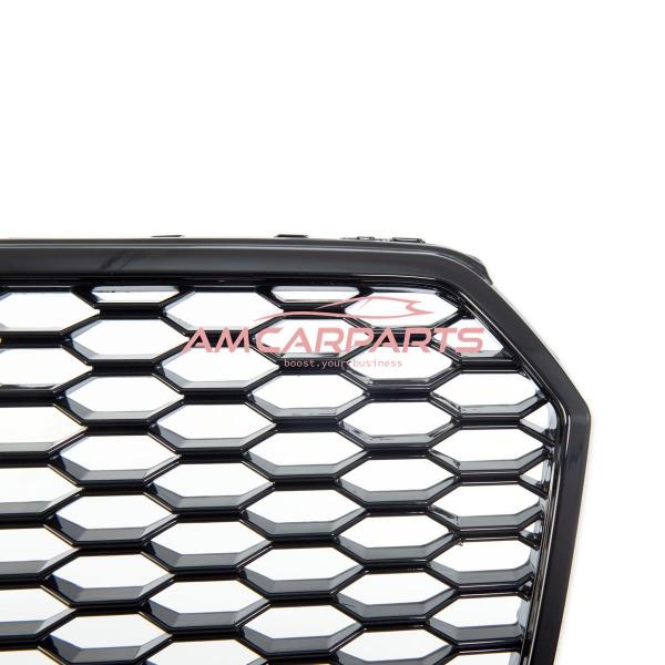 Upgrade "Plus" Sportgrill / Kühlergrill für Audi A7 4G Facelift 14-18 Hochglanz Schwarz in Wabendesign