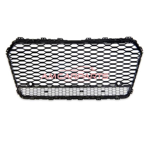 Upgrade "Plus" Sportgrill / Kühlergrill für Audi A7 4G Facelift 14-18 Hochglanz Schwarz / Chrom in Wabendesign