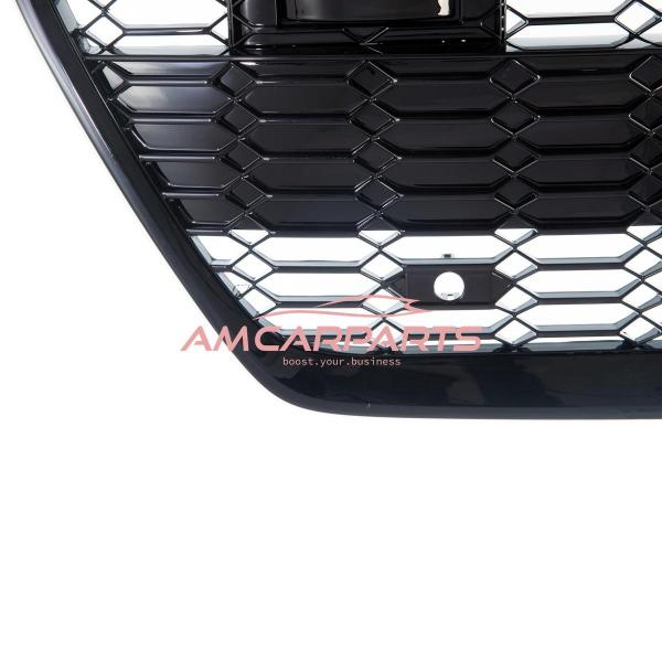 Upgrade Sportgrill / Kühlergrill für Audi A7 4K 18-24 Hochglanz Schwarz in Wabendesign