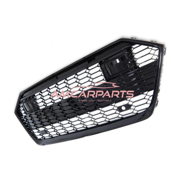 Upgrade Sportgrill / Kühlergrill für Audi A7 4K 18-24 Hochglanz Schwarz in Wabendesign