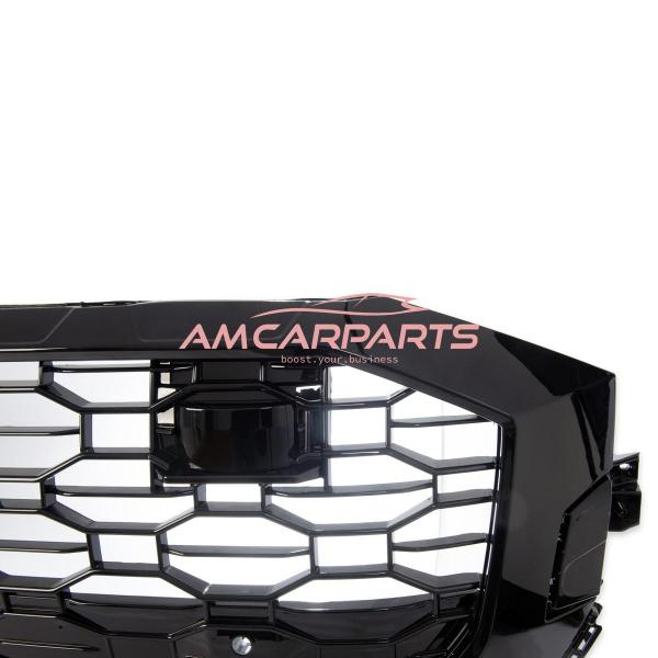 Upgrade Sportgrill / Kühlergrill für Audi Q8 4M 19+ Hochglanz Schwarz in Wabendesign