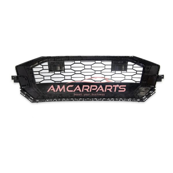Upgrade Sportgrill / Kühlergrill für Audi Q8 4M 19+ Hochglanz Schwarz in Wabendesign