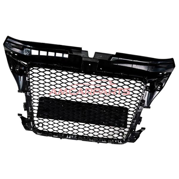 Upgrade Sportgrill / Kühlergrill für Audi A3 8P Facelift 08-13 Hochglanz Schwarz / Chrom in Wabendesign