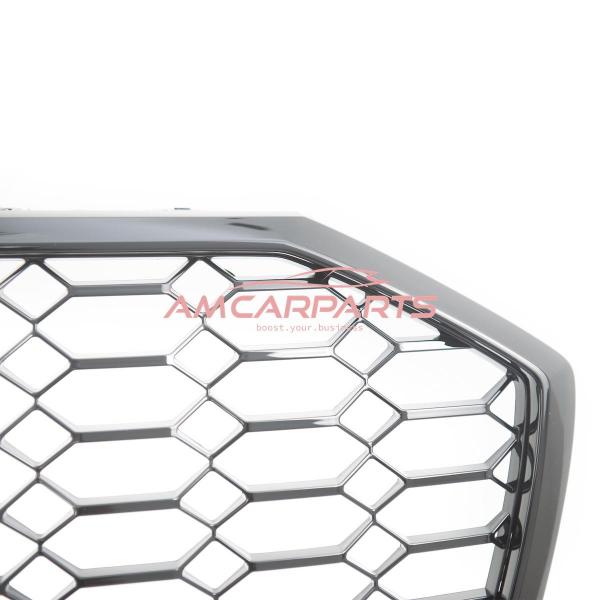 Upgrade Sportgrill / Kühlergrill für Audi A6 C8 4A 18-24 Hochglanz Schwarz in Wabendesign