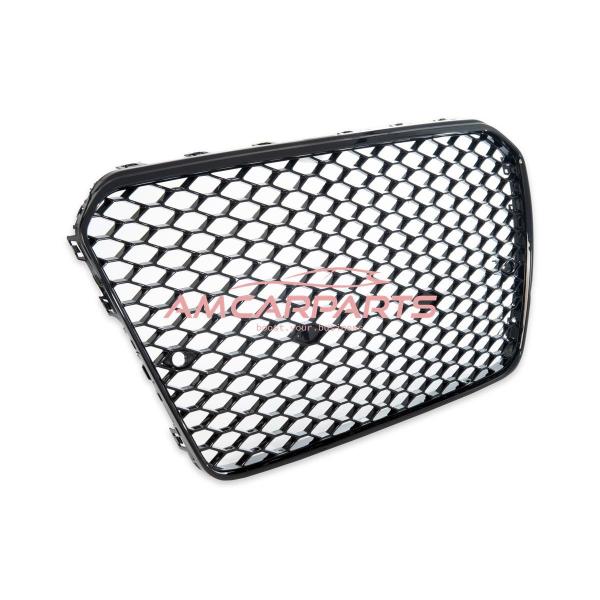 Upgrade Sportgrill / Kühlergrill für Audi A5 8T Facelift 11-15 Hochglanz Schwarz in Wabendesign