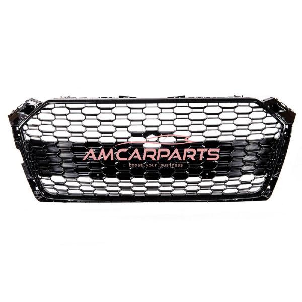 Upgrade Sportgrill / Kühlergrill für Audi A5 F5 Vor-Facelift 16-19 Hochglanz Schwarz in Wabendesign
