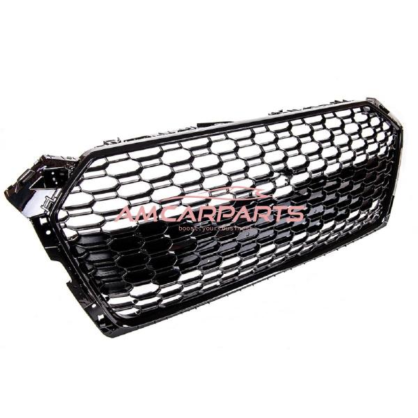 Upgrade Sportgrill / Kühlergrill für Audi A5 F5 Vor-Facelift 16-19 Hochglanz Schwarz in Wabendesign