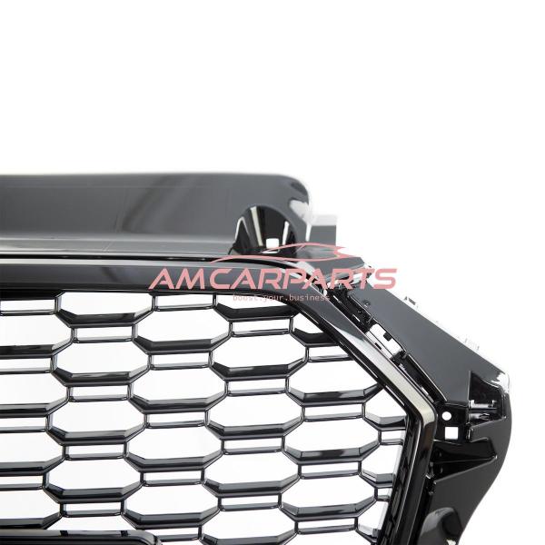 Upgrade Sportgrill / Kühlergrill für Audi A3 8V Facelift 16-19 Hochglanz Schwarz in Wabendesign