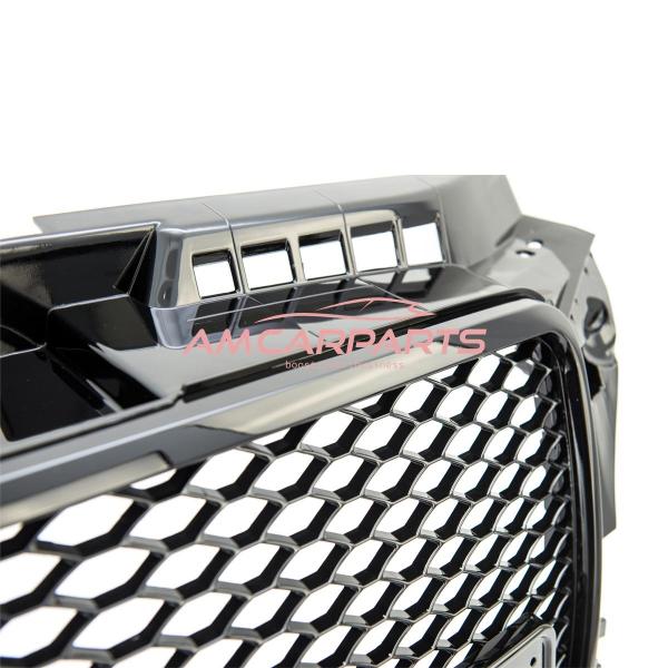 Upgrade Sportgrill / Kühlergrill für Audi A3 8P Facelift 08-13 Hochglanz Schwarz in Wabendesign