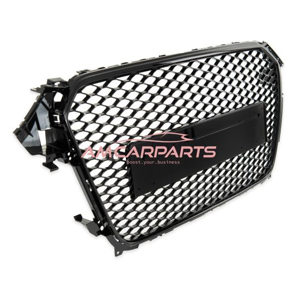 Upgrade Sportgrill / Kühlergrill für Audi A4 B8 8K Facelift 12-15 Hochglanz Schwarz in Wabendesign