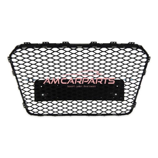 Upgrade Sportgrill / Kühlergrill für Audi A5 8T Facelift 12-16 Hochglanz Schwarz in Wabendesign