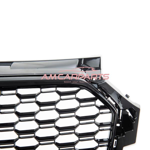 Upgrade Sportgrill / Kühlergrill für Audi A1 8X Facelift 15-18 Hochglanz Schwarz in Wabendesign