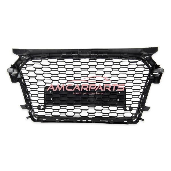 Upgrade Sportgrill / Kühlergrill für Audi A1 8X Facelift 15-18 Hochglanz Schwarz in Wabendesign