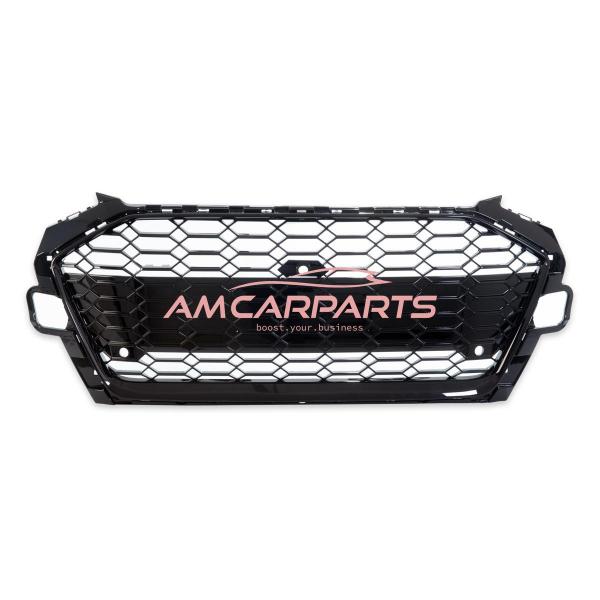 Upgrade Sportgrill / Kühlergrill für Audi A4 B9 8W Facelift 19-23 Hochglanz Schwarz in Wabendesign