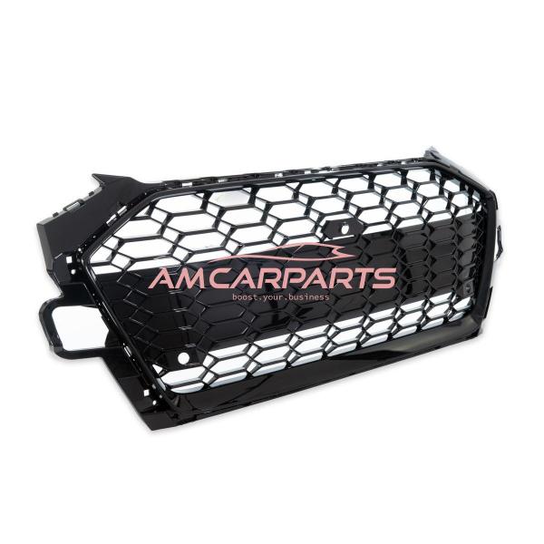 Upgrade Sportgrill / Kühlergrill für Audi A4 B9 8W Facelift 19-23 Hochglanz Schwarz in Wabendesign