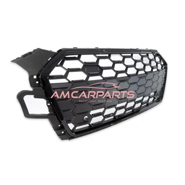 Upgrade Sportgrill / Kühlergrill für Audi A5 F5 Facelift 19-23 Matt Schwarz in Wabendesign