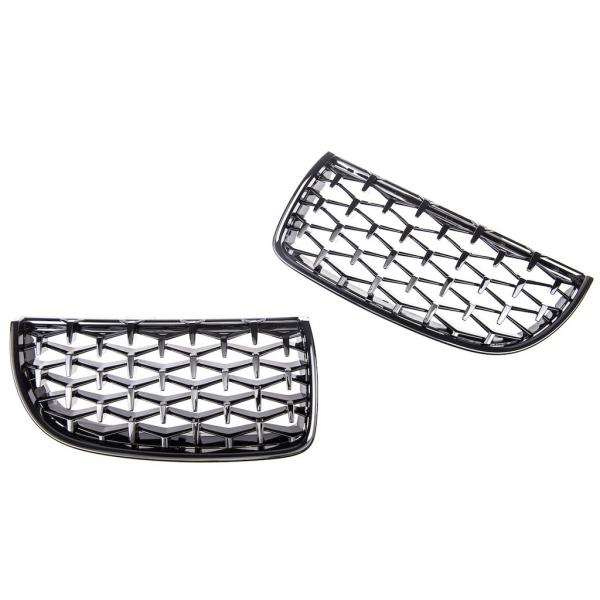 Upgrade "Teardrop" Design Sportgrill Frontnieren für BMW 3er E90/91 05-08 Hochglanz schwarz