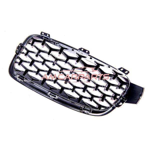 Upgrade "Teardrop" Design Kühlergrill / Sportgrill passend für BMW 3er F30 / F31 11-19 Hochglanz schwarz / chrom