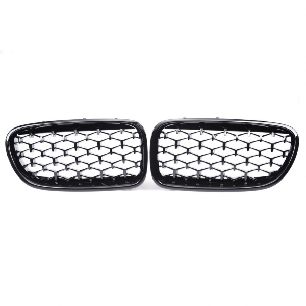 Upgrade "Teardrop" Design Sportgrill Frontnieren für BMW 5er F10 / F11 10-18 Hochglanz schwarz