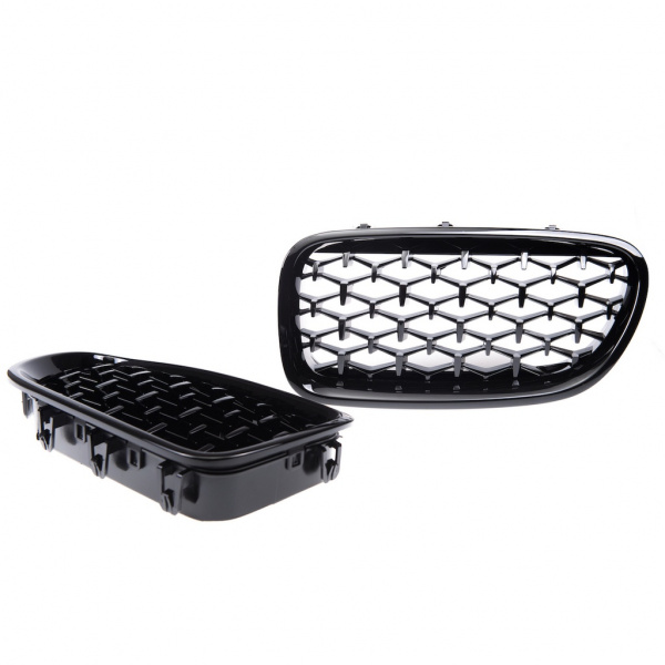 Upgrade "Teardrop" Design Sportgrill Frontnieren für BMW 5er F10 / F11 10-18 Hochglanz schwarz
