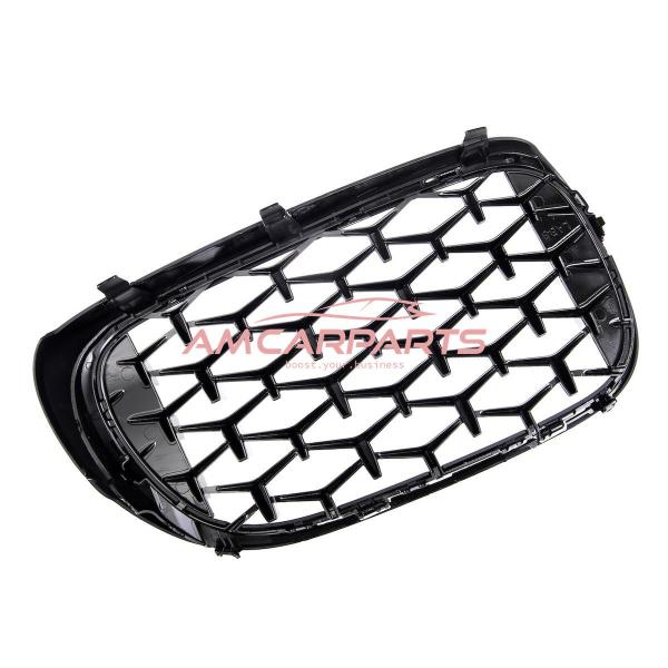 Upgrade "Teardrop" Design Kühlergrill / Sportgrill passend für BMW 7er G11 / G12 Vor-Facelift 15-19 Hochglanz schwarz / chrom