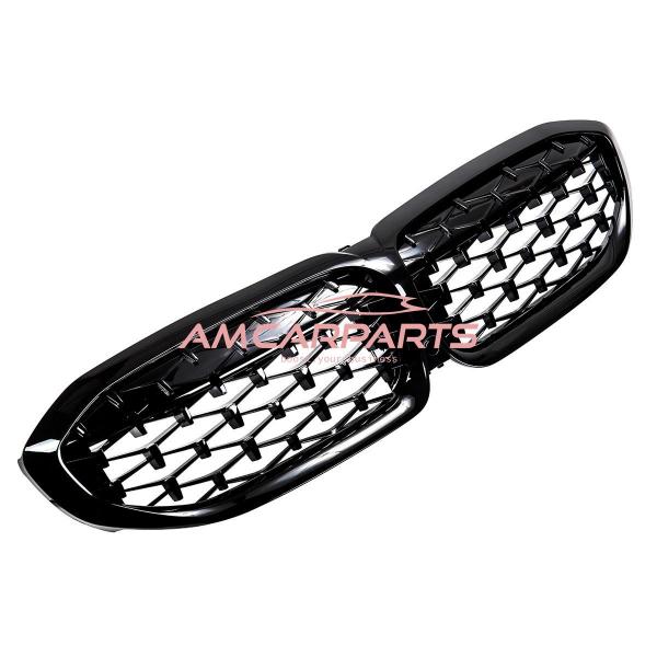 Upgrade "Teardrop" Design Kühlergrill / Sportgrill passend für BMW 3er G20 / G21 19-22 Hochglanz schwarz