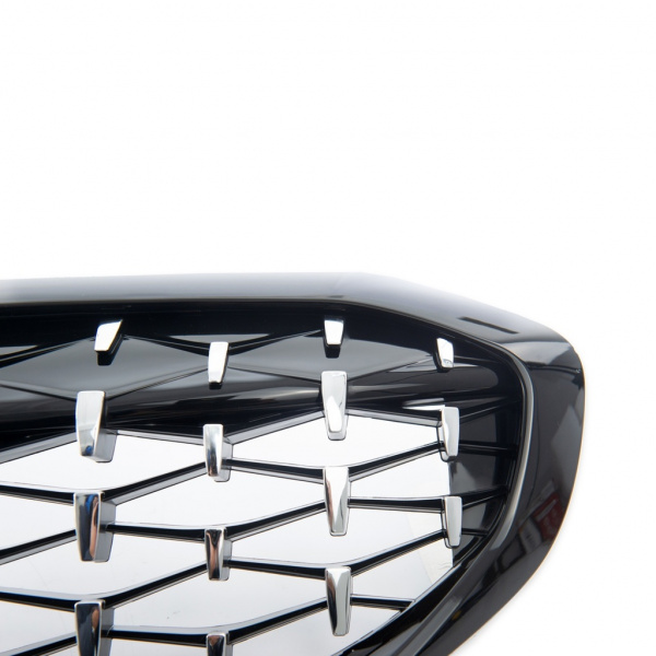Upgrade "Teardrop" Design Sportgrill Frontnieren für BMW 3er G20 / G21 19-22 Hochglanz schwarz/chrom