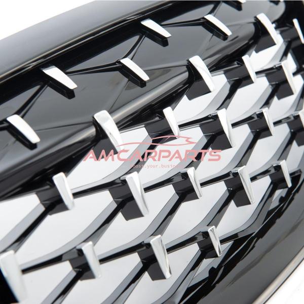 Upgrade "Teardrop" Design Kühlergrill / Sportgrill passend für BMW 3er G20 / G21 Vor-Facelift 19-22 Hochglanz schwarz / chrom