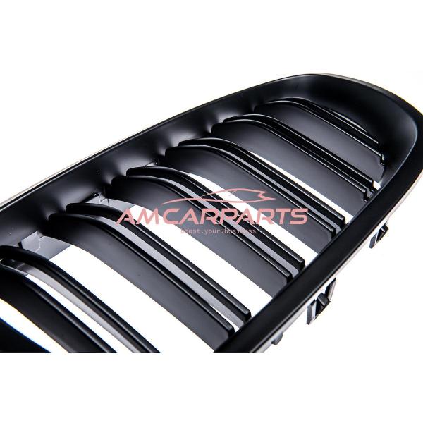 Upgrade Design Kühlergrill / Sportgrill passend für BMW 5er F10 / F11 10-18 Matt schwarz