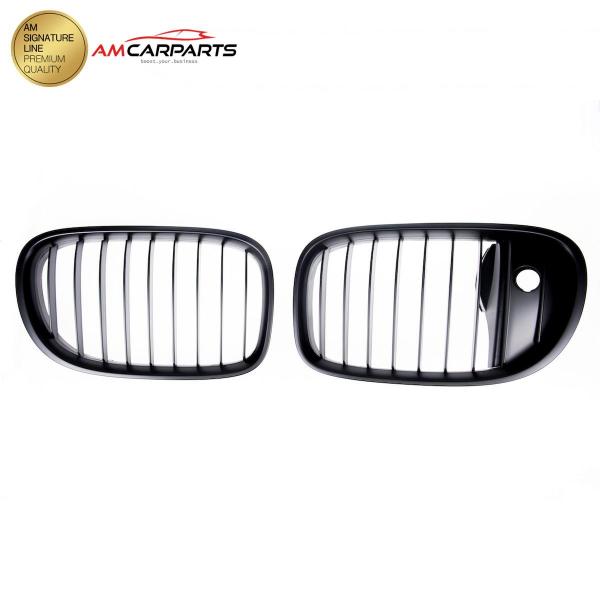 Upgrade Design Kühlergrill / Sportgrill passend für BMW 7er F01 / F02 / F03 / F04 08-15 Matt schwarz