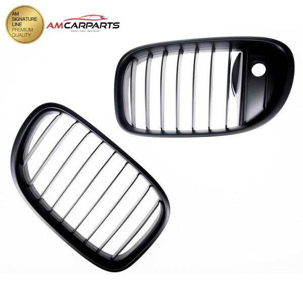Upgrade Design Kühlergrill / Sportgrill passend für BMW 7er F01 / F02 / F03 / F04 08-15 Matt schwarz