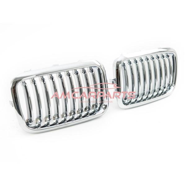 Upgrade Design Kühlergrill / Sportgrill passend für BMW 3er E36 Vor-Facelift 91-96 chrom