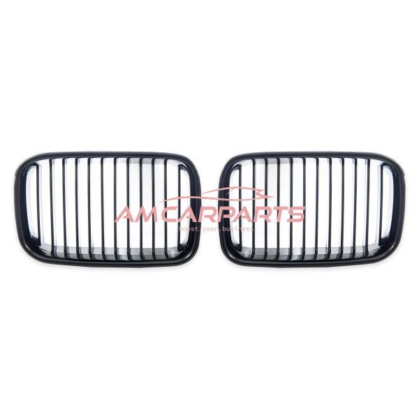 Upgrade Design Kühlergrill / Sportgrill passend für BMW 3er E36 91-96 Hochglanz schwarz