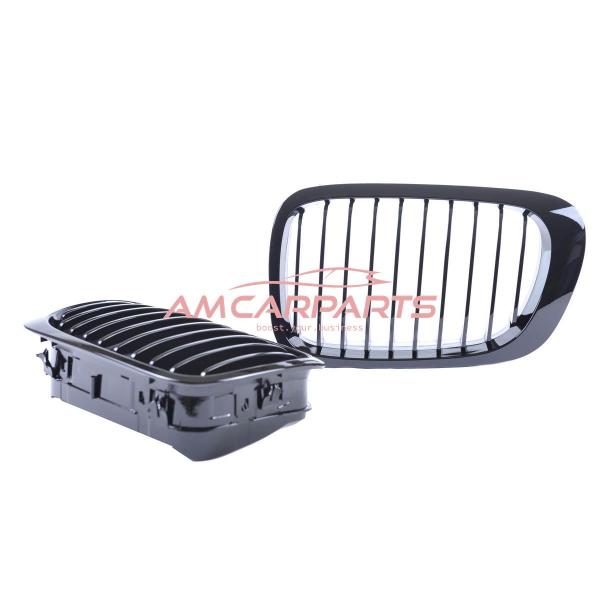 Upgrade Design Kühlergrill / Sportgrill passend für BMW 3er E46 99-03 Hochglanz schwarz