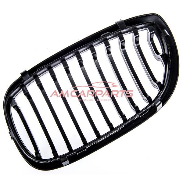 Upgrade Design Kühlergrill / Sportgrill passend für BMW 3er E46 Facelift 03-07 Hochglanz schwarz