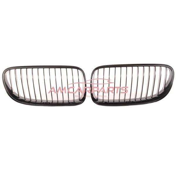 Upgrade Design Kühlergrill / Sportgrill passend für BMW 3er E92 / E93 Facelift 10-13 Hochglanz schwarz
