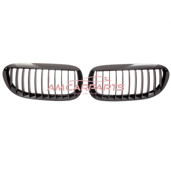 Upgrade Design Kühlergrill / Sportgrill passend für BMW 6er E63 / E64 03-10 Hochglanz schwarz