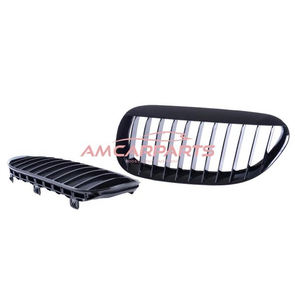 Upgrade Design Kühlergrill / Sportgrill passend für BMW 6er E63 / E64 03-10 Hochglanz schwarz