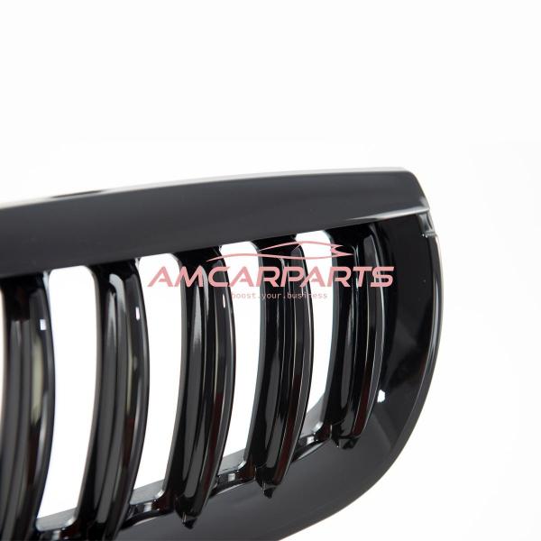 Upgrade Design Kühlergrill / Sportgrill passend für BMW X3 E83 Vor-Facelift 03-06 Hochglanz schwarz