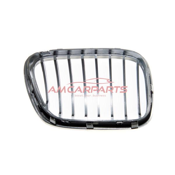 Upgrade Design Kühlergrill / Sportgrill passend für BMW X5 E53 Vor-Facelift 99-03 Hochglanz schwarz