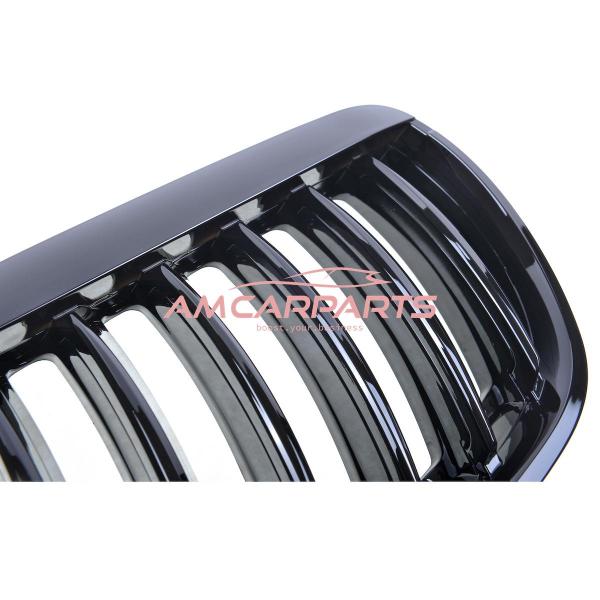 Upgrade Design Kühlergrill / Sportgrill passend für BMW X5 E53 Facelift 03-06 Hochglanz schwarz