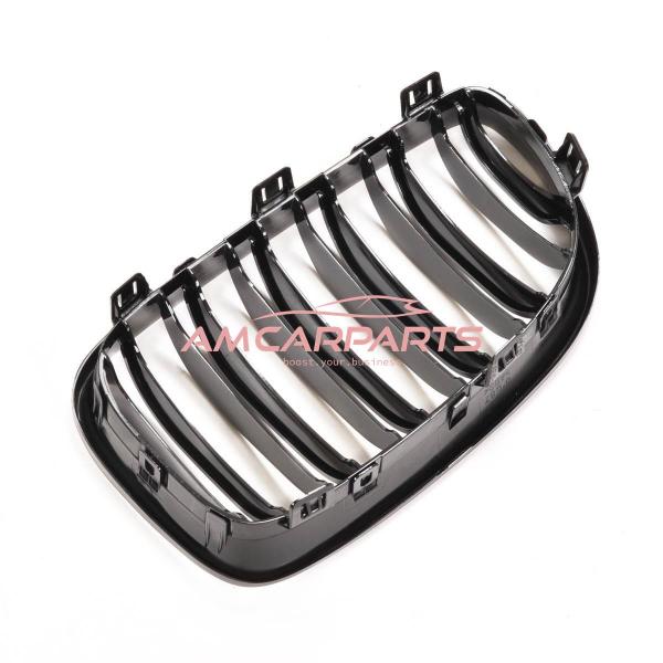 Upgrade Design Kühlergrill / Sportgrill passend für BMW 1er E81 / E82 / E87 / E88 Facelift 07-12 Hochglanz schwarz