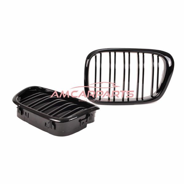 Upgrade Design Kühlergrill / Sportgrill passend für BMW 5er E39 95-03 Hochglanz schwarz