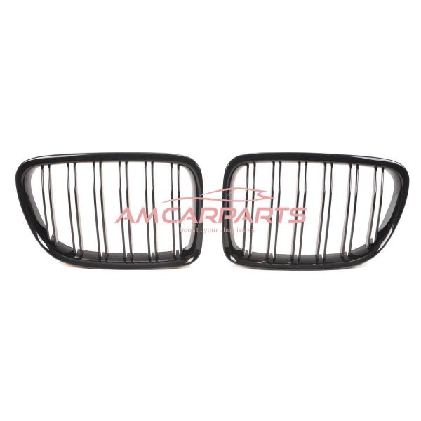 Upgrade Design Kühlergrill / Sportgrill passend für BMW X1 E84 09-15 Hochglanz schwarz
